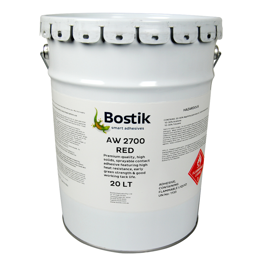 Bostik Anchor Weld - Aw 2700 Sprayable Contact Adhesive (Red) - 20L ...