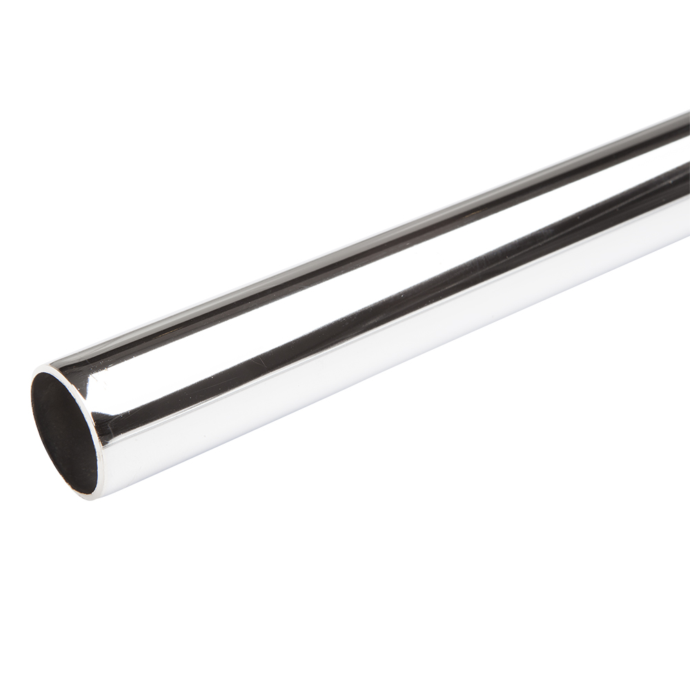 Wardrobe Rod, 3.6M Length, 25Mm Width (Chrome) - Nikpol