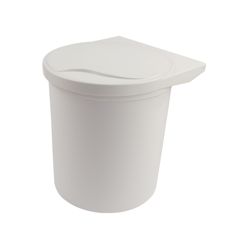 Plastic Tidy Bin White - Nikpol