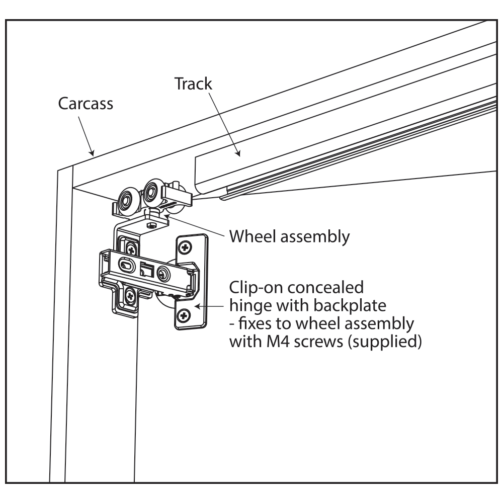 Triumph Stealth | Concealed Bi-Folding Door Track System | 22 Kg Per ...